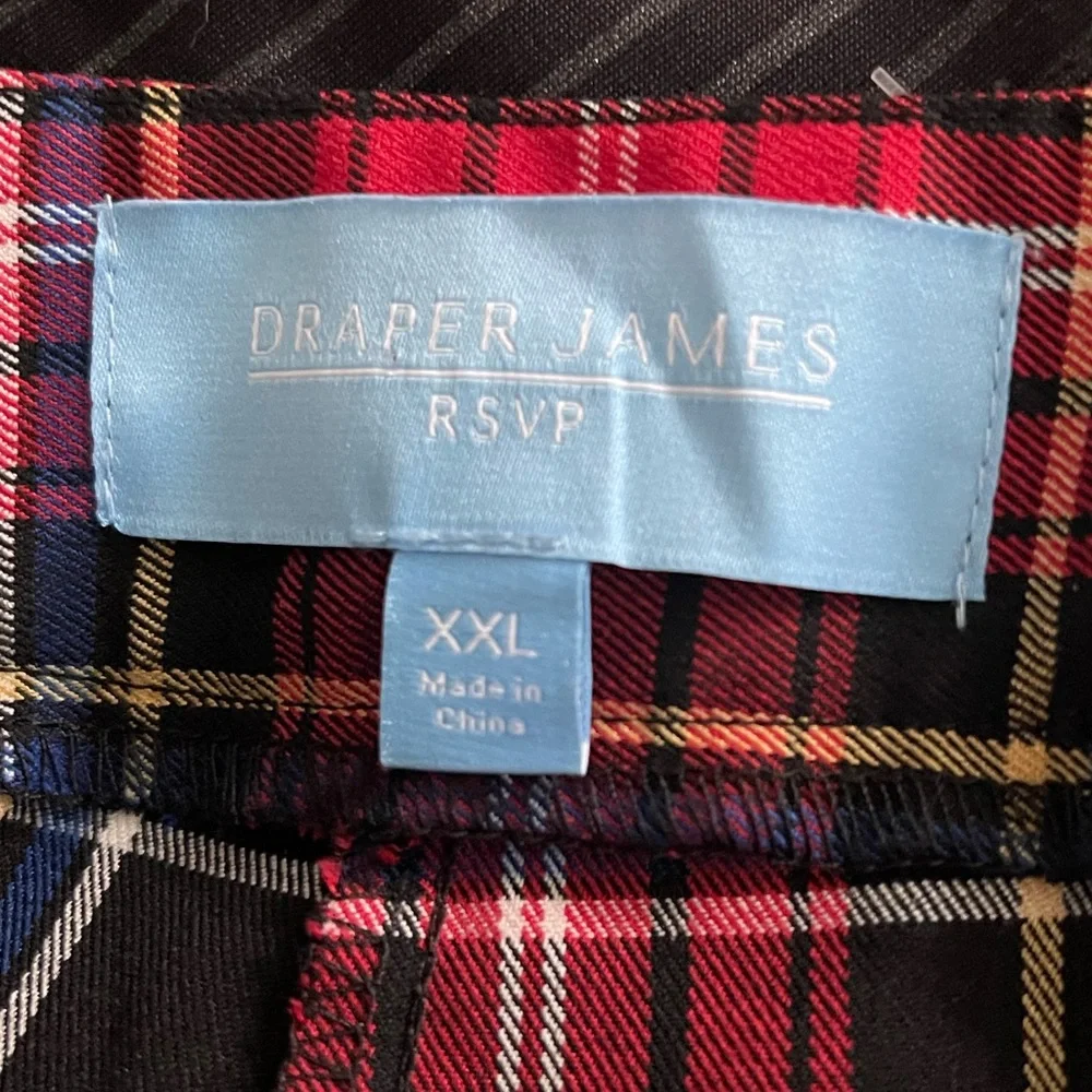 Draper James RSVP Plaid Tartan Ankle Pants Size XXL Christmas Holiday - Picture 5 of 6